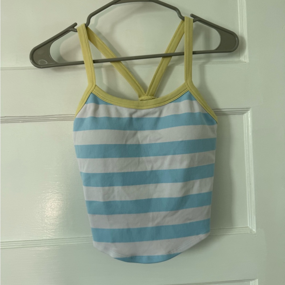Striped Blue and White Tank Top